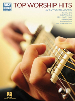 Paperback Top Worship Hits: Easy Guitar with Notes & Tab Book