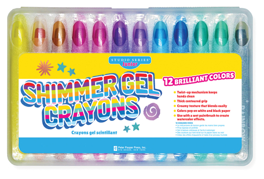 Misc. Studio Series Shimmer Gel Crayons (Set of 12) Book