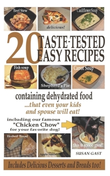 Paperback 20 Taste-Tested Easy Recipes Containing Dehydrated Food Book