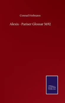 Hardcover Alexis - Pariser Glossar 3692 Book