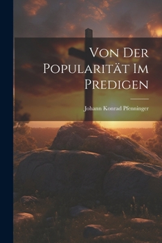 Paperback Von der Popularität im Predigen [German] Book