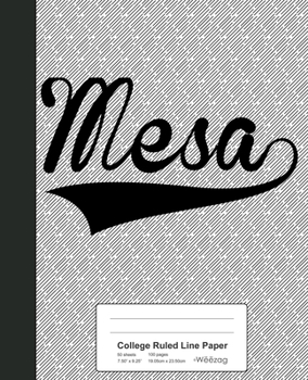 Paperback College Ruled Line Paper: MESA Notebook Book