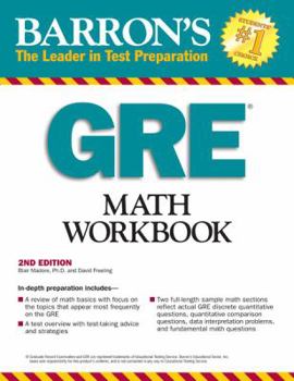 Paperback Barron's GRE Math Workbook Book