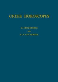 Hardcover Greek Horoscopes: Memoirs, American Philosophical Society (Vol. 48) Book