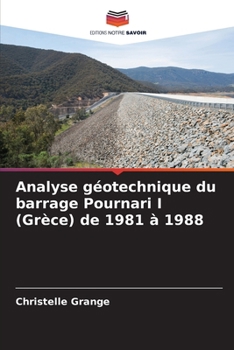 Paperback Analyse géotechnique du barrage Pournari I (Grèce) de 1981 à 1988 [French] Book
