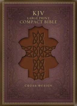 Imitation Leather Large Print Compact Bible-KJV-Cross Design [Large Print] Book