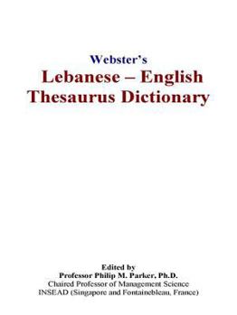 Paperback Webster's Lebanese - English Thesaurus Dictionary Book