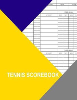 Paperback Tennis Scorebook Book
