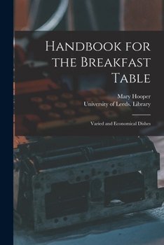 Paperback Handbook for the Breakfast Table: Varied and Economical Dishes Book