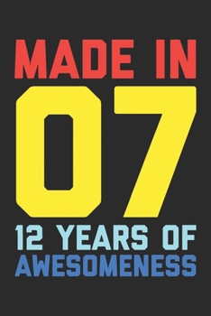 12th Birthday: Blank Lined Journal, Happy 12th Birthday 12 Year Old Gift For Boys And Girls