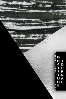 Gratitude Journal: Daily Gratitude Notebook | Daily Thanksgiving & Reflection to Show Thanksgiving & Gratefulness | Gift for Women | Black Silver Stripe