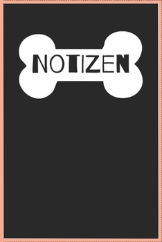 Paperback Notizbuch Bones: Notizbuch, Tagebuch mit 120 Seiten / kariert / DIN A5 (6x9) / Hundemotiv #28 [German] Book