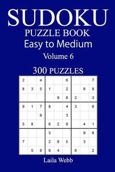 Paperback 300 Easy to Medium Sudoku Puzzle Book