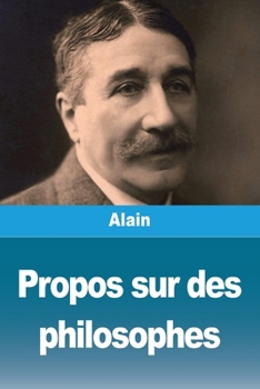 Paperback Propos sur des philosophes [French] Book