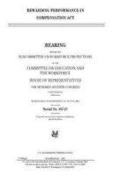 Paperback Rewarding Performance in Compensation Act Book