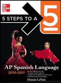 Paperback 5 Steps to a 5: AP Spanish Language [With MP3 Audio CD] Book