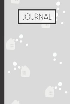 Paperback Journal: Winter houses Lined 120 Page Journal (6"x 9") Book