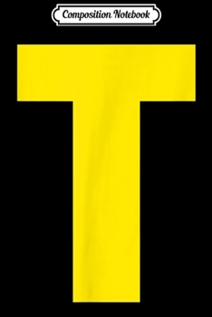 Composition Notebook: Name Letter T-Theodore Chipmunk Costume Christmas Group  Journal/Notebook Blank Lined Ruled 6x9 100 Pages