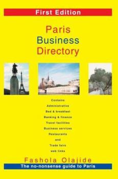 Paperback Paris Business Directory Book