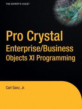 Hardcover Pro Crystal Enterprise / Businessobjects XI Programming Book