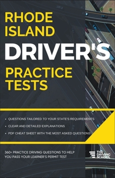 Paperback Rhode Island Driver's Practice Tests Book