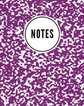 Paperback Notes: School Marble Purple - Cute Writing Notebook For School, Home & Office - [Classic] Book