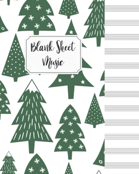 Blank Sheet Music Composition Manuscript Staff Paper Art Music Christmas Notebook Birthday Gift: Sheet Music Notebook / Journal Gift, 100 Pages, 8x10, Soft Cover, Matte Finish