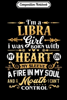 Paperback Composition Notebook: Libra I'm a Libra Girl Zodiac Birthday Gift Journal/Notebook Blank Lined Ruled 6x9 100 Pages Book