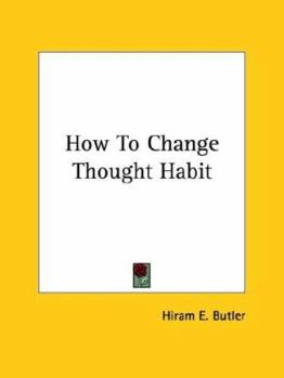 Paperback How To Change Thought Habit Book