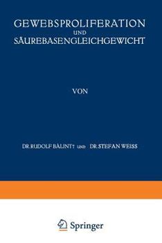 Paperback Gewebsproliferation Und Säurebasengleichgewicht [German] Book