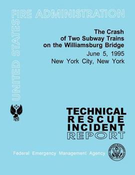 Paperback The Crash of Two Subway Trains on the Williamsburg Bridge- New York City, NY: Technical Rescue Incident Report Book