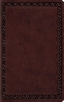 Imitation Leather ESV Large Print Value Thinline Bible (Trutone, Mahogany, Border Design) Book