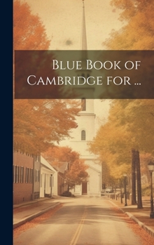 Hardcover Blue Book of Cambridge for ... [Japanese] Book