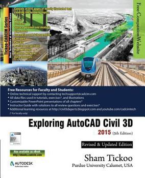Paperback Exploring AutoCAD Civil 3D 2015 Book