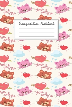 Paperback Composition Notebook: Cute Colorful Cats College Ruled Lined Pages: - Composition Book, Journal - 6 x 9" 100 Pages - School Notebooks Book