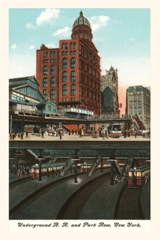 Paperback Vintage Journal Underground Railway and Park Row, New York City Book