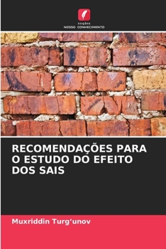 Paperback Recomendações Para O Estudo Do Efeito DOS Sais [Portuguese] Book