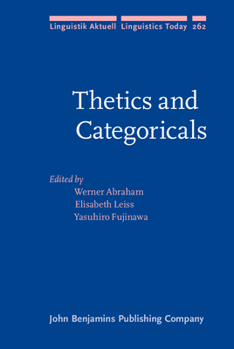 Hardcover Thetics and Categoricals (Linguistik Aktuell/Linguistics Today) Book