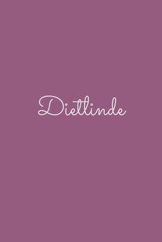Dietlinde: notebook with the name on the cover, elegant, discreet, official notebook for notes, dot grid notebook,