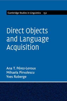 Paperback Direct Objects and Language Acquisition Book