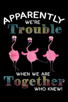apparemtly we're trouble when we are together who knew!: Funny flamingo we're trouble  Journal/Notebook Blank Lined Ruled 6x9 100 Pages