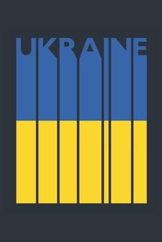 Vintage Ukraine Notebook - Ukrainian Flag Writing Journal - Ukraine Gift for Ukrainian Mom and Dad - Retro Ukrainian Diary: Medium College-Ruled Journey Diary, 110 page, Lined, 6x9 (15.2 x 22.9 cm)
