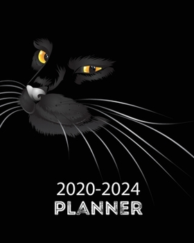 2020-2024 Planner: 5 Year Monthly Weekly Planner Calendar Schedule Organizer 60 Months With Holidays and Inspirational Quotes (Dark Black Panther)