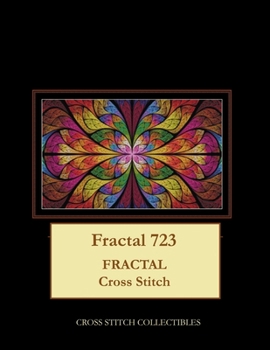 Paperback Fractal 723: Fractal Cross Stitch Pattern [Large Print] Book