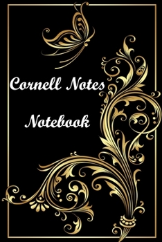 Cornell Notes Notebook: Black White Marble Chic Cornell Note Paper Notes Taking Journal for School Students College Ruled Lined Large Notebook, 6 x 9 in