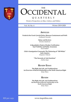 Paperback The Occidental Quarterly: Western Perspectives on Man, Culture, and Politics Book