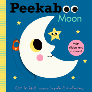 Board book Peekaboo: Moon: (An Interactive Board Book for Babies & Toddlers with Mirror & Sliders to Push, Pull, or Turn. Cute Artwork Includes a Clock, Light, T Book