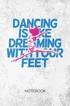 BULLET DOTTED JOURNAL: Dancer Notebook Dotted Grid a5 6x9 120 Pages - Dream Job Planner Dance Quote Diary Dance Artist - Dance Couple Dance Partner Gift Idea for Men and Women