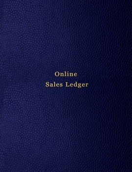 Online Sales Ledger: For arbitrage resellers and website owners looking to grow, track and log their purchases and sales for flipping business | Blue leather print design