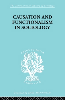Paperback Causation and Functionalism in Sociology Book